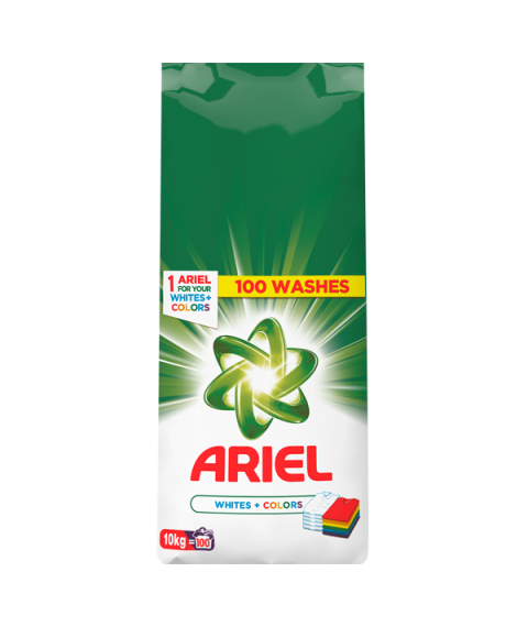 Detergent praf automat Ariel, 10 kg, ambalaj moale